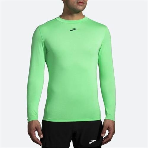 Camiseta de Manga Larga Hombre Brooks High Point Verde