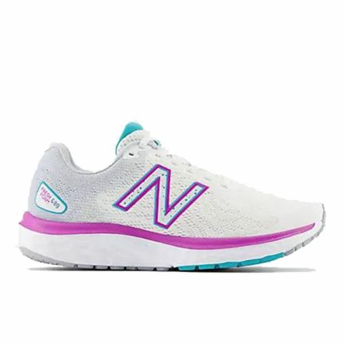 Zapatillas de Running para Adultos New Balance Fresh Foam 680v7 Blanco Mujer