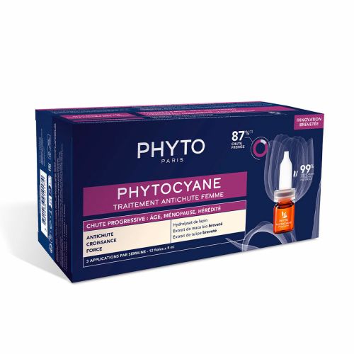 Ampollas Anticaída Phyto Paris Phytocyane Progressive 12 x 5 ml