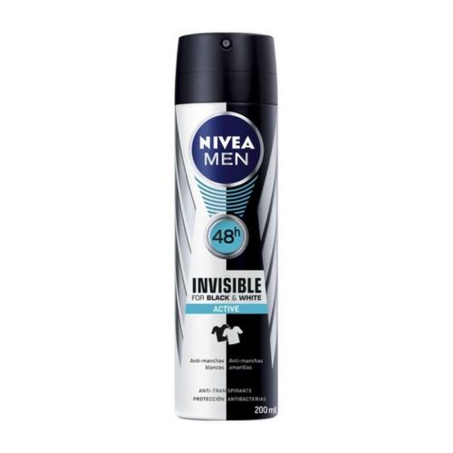 Desodorante en Spray Men Black & White Active Nivea Men Black White Active (200 ml) 200 ml