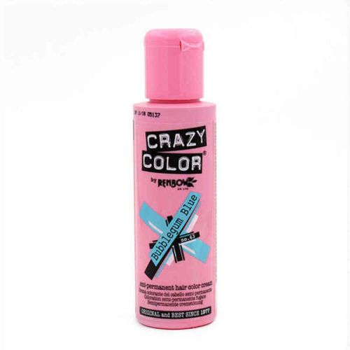 Coloración Semipermanente Crazy Color 002281 Nº 63 Bubblegum Blue (100 ml)