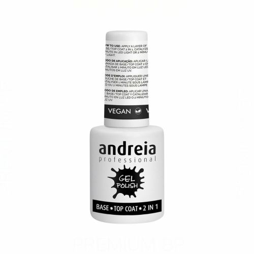 Esmalte de uñas Andreia Gel Polish Base Top Coat 2 en 1 (10,5 ml)