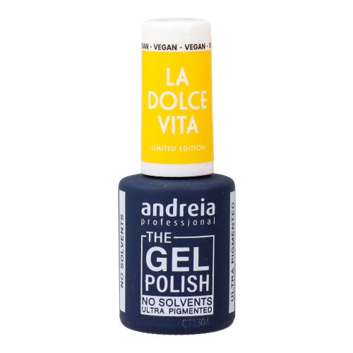 Esmalte de uñas en gel Andreia La Dolce Vita DV4 Canary Yellow 10,5 ml