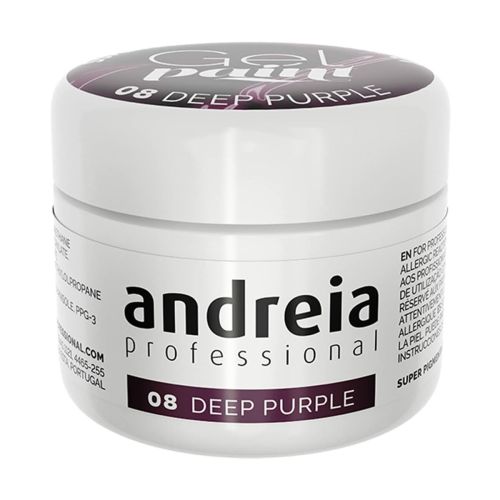 Esmalte de uñas en gel Andreia Gel Paint 4 ml Morado Nº 08