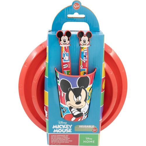 Set de Menaje Infantil Mickey Mouse CZ11311 (5 Piezas)