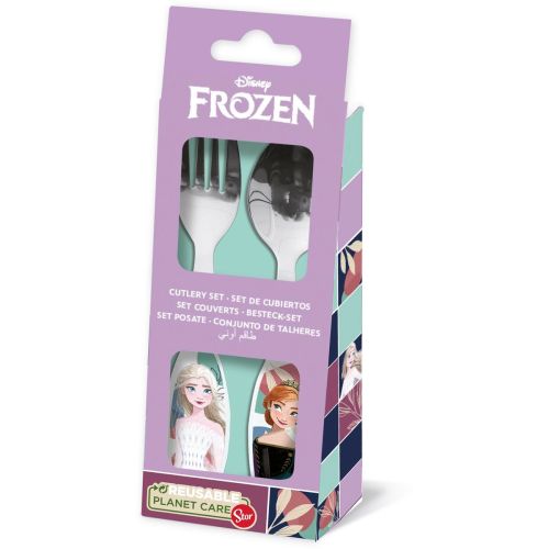 Juego de Cubiertos Frozen CZ11341 Acero Inoxidable Infantil 2 Piezas