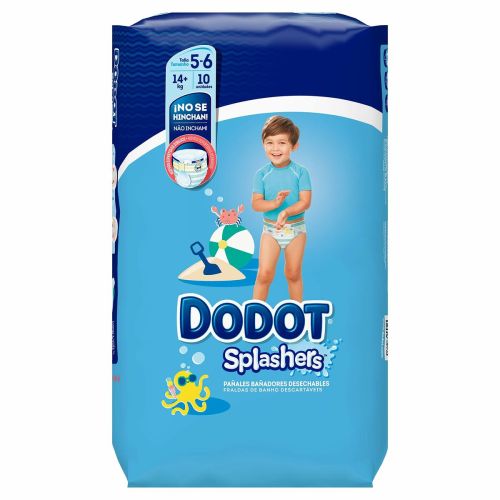 Pañales Desechables Dodot Splashers 5-6 14 Kg (10 Unidades)