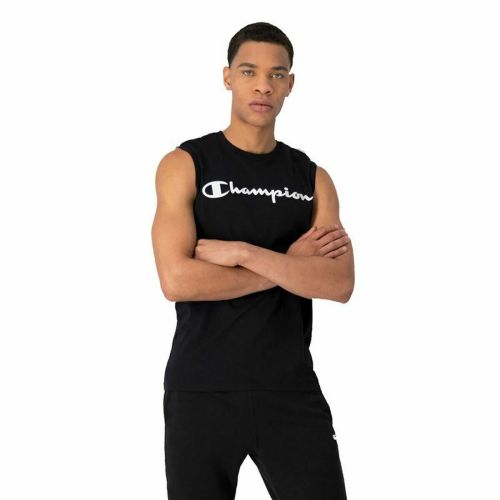 Camiseta para Hombre sin Mangas Champion Crewneck Negro