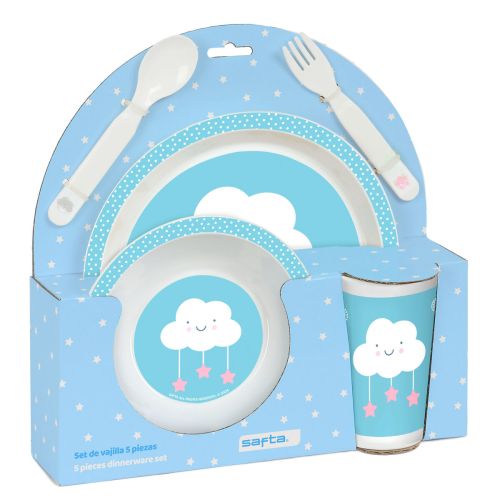 Set de Menaje Infantil Safta Nubes (5 Piezas)