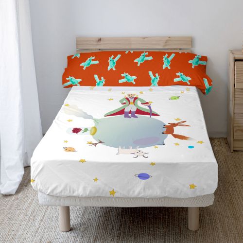 Juego de Sábanas HappyFriday LE PETIT PRINCE Multicolor Cama de 80/90 2 Piezas