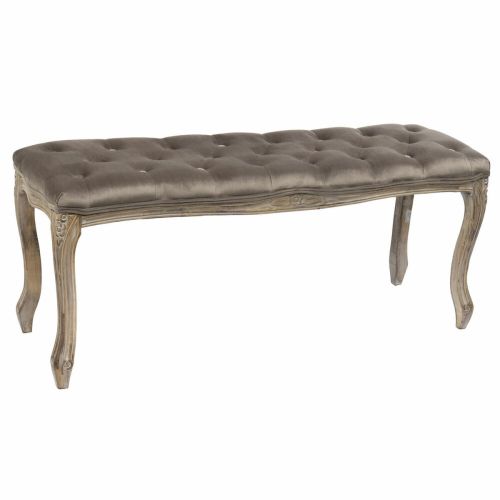 Banqueta DKD Home Decor   Marrón Gris oscuro Madera de caucho 112 x 38 x 48 cm