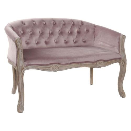 Sofá DKD Home Decor Marrón Rosa Madera Moderno 107 x 61 x 71 cm