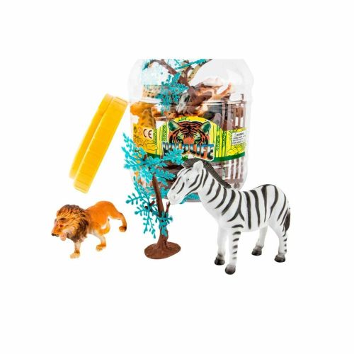 Set de Figuras de Animales DKD Home Decor PVC Aluminio (2 Unidades)