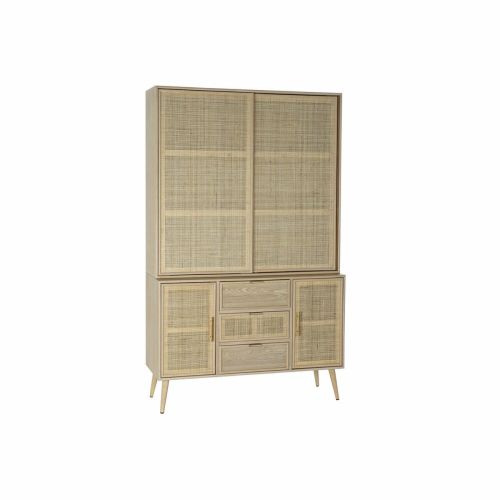 Vitrina DKD Home Decor 120 x 38,5 x 196 cm Natural Madera MDF