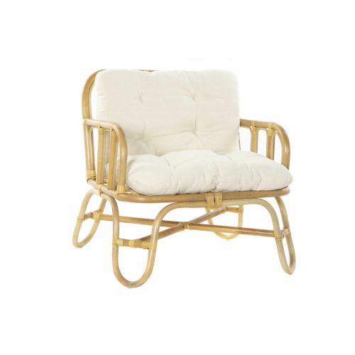 Sillón DKD Home Decor Beige Natural Ratán 76 x 72 x 80 cm