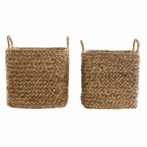 Juego de Cestas DKD Home Decor Natural Marrón Boho