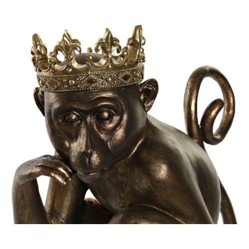 Figura Decorativa DKD Home Decor MONKEY Dorado Resina (Reacondicionado A)