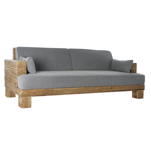 Sofá DKD Home Decor Gris Natural Alpino 224 x 95 x 82 cm