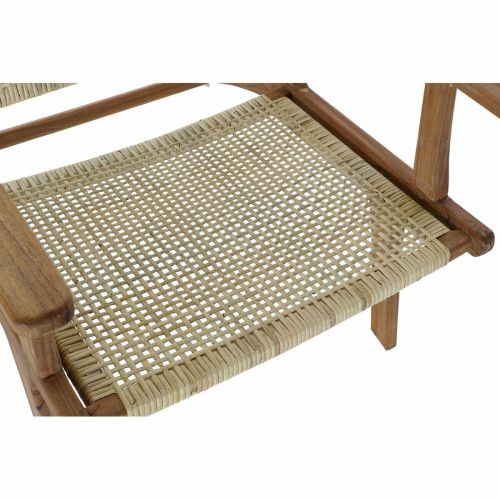 Butaca DKD Home Decor MB-182316 Natural Teca Marrón claro Ratán (69 x 78 x 68 cm)