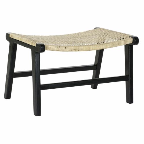 Banqueta DKD Home Decor 8424001823192 65 x 47 x 40 cm Natural Teca Negro