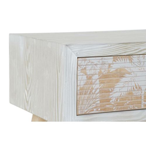 Mesita de Noche DKD Home Decor Madera Bambú (48 x 35 x 51 cm)