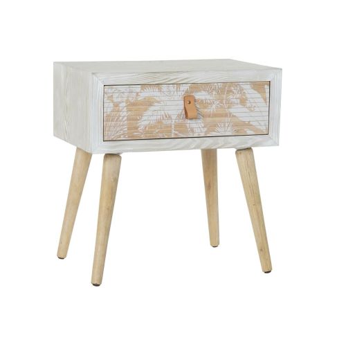 Mesita de Noche DKD Home Decor Madera Bambú (48 x 35 x 51 cm)