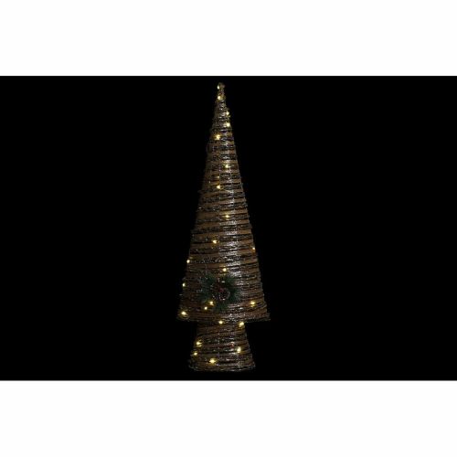 Árbol de Navidad DKD Home Decor Multicolor Cobre Natural Plástico 32 x 18 x 100 cm (3 Unidades)