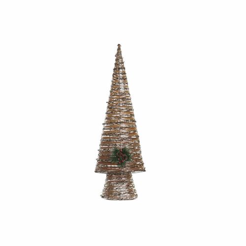 Árbol de Navidad DKD Home Decor Multicolor Cobre Natural Plástico 32 x 18 x 100 cm (3 Unidades)