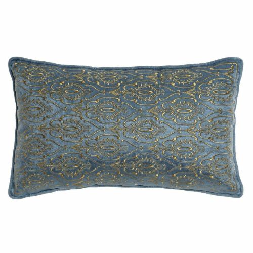 Cojín DKD Home Decor 8424001850396 Azul Dorado 50 x 10 x 30 cm