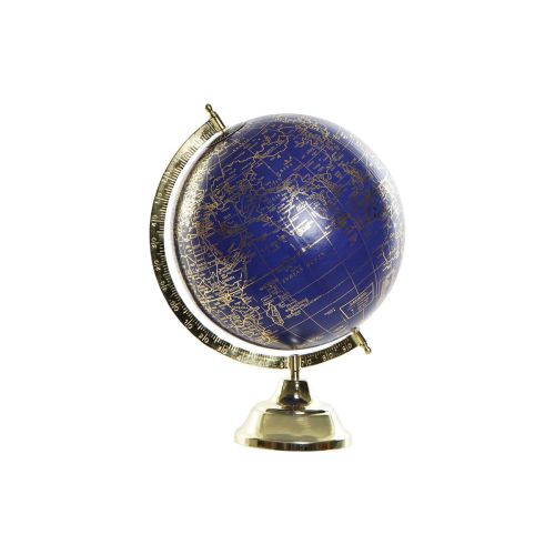 Globo Terraqueo DKD Home Decor Azul Dorado Metal 27 x 25 x 36 cm