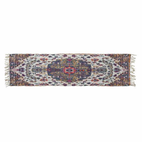 Alfombra DKD Home Decor Algodón Multicolor Chenille (60 x 240 x 1 cm)