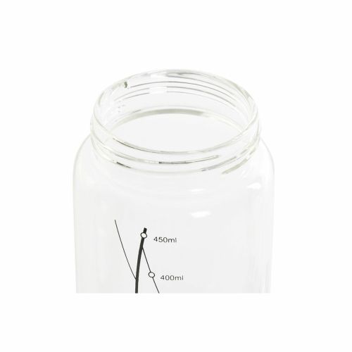 Aceitera DKD Home Decor Negro Transparente Acero Inoxidable Vidrio de Borosilicato 450 ml