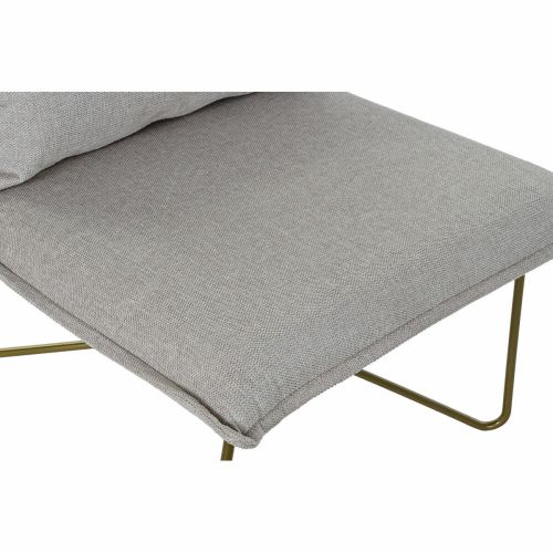 Sillón DKD Home Decor 66 x 78 x 75 cm Beige Dorado Metal