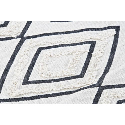 Alfombra DKD Home Decor Negro Blanco (120 x 190 x 0,7 cm)