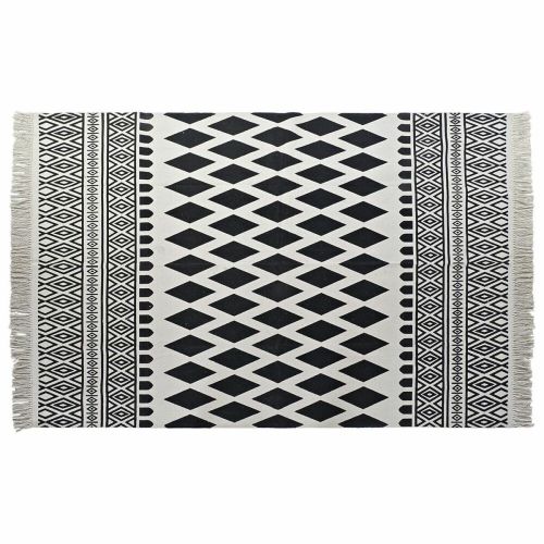 Alfombra DKD Home Decor Negro Blanco (160 x 250 x 0,7 cm)