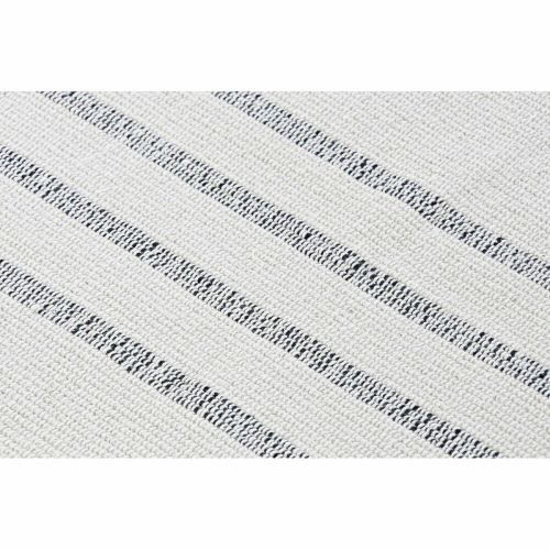 Alfombra DKD Home Decor 120 x 180 x 0,75 cm Gris Poliéster Blanco Flecos Boho (2 Unidades)