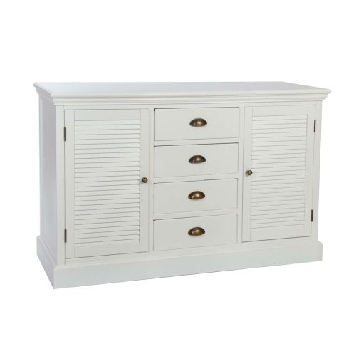 Aparador DKD Home Decor   Madera Blanco 126 x 41 x 82 cm