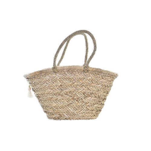 Bolso DKD Home Decor Blanco Multicolor Natural Metal 59 x 16 x 30 cm