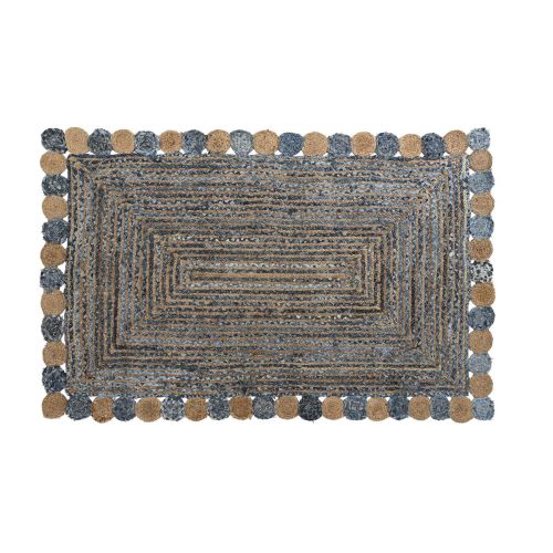 Alfombra DKD Home Decor 2100 gsm Algodón Jute (120 x 180 x 1 cm)