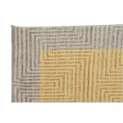 Alfombra DKD Home Decor Amarillo Marrón claro (120 x 180 x 0,7 cm)