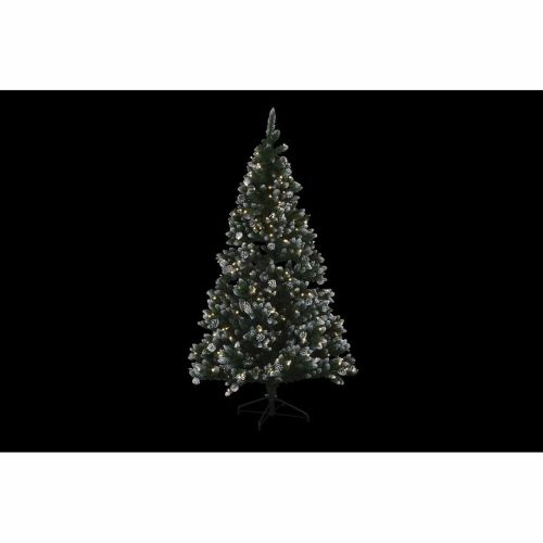 Árbol de Navidad DKD Home Decor Luz LED Verde Metal Polietileno 130 x 130 x 218 cm