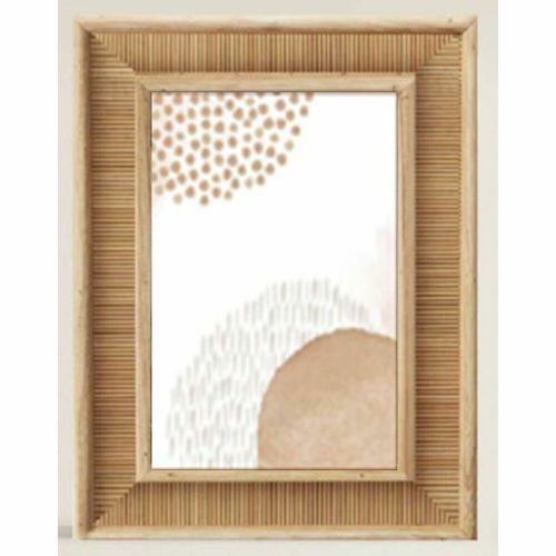 Marco de Fotos DKD Home Decor Natural Madera Madera MDF 19 x 1,5 x 24 cm