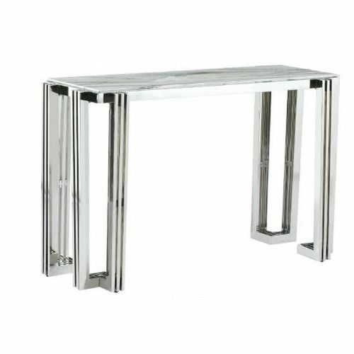 Consola DKD Home Decor Cristal Acero (120 x 45 x 78 cm)