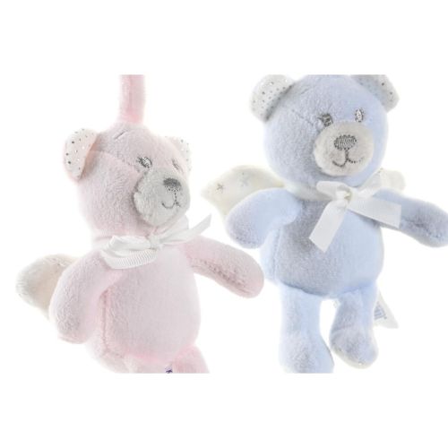 Peluche DKD Home Decor Azul Rosa Oso Estrella 13 x 6 x 40 cm (2 Unidades)