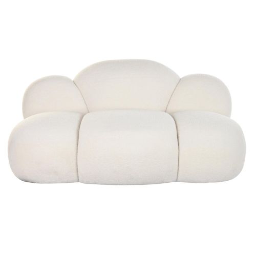 Sofá DKD Home Decor 149 x 76 x 77 cm Nubes Blanco Moderno