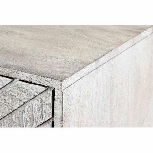 Aparador DKD Home Decor Blanco Metal Madera de mango 155 x 40 x 85 cm