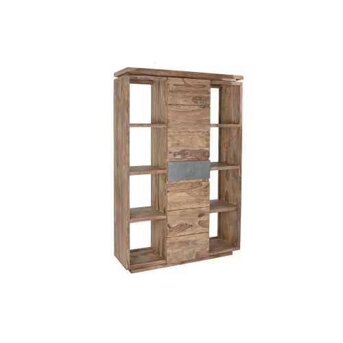 Estantería DKD Home Decor Sheesham Marrón Gris Natural Madera 120 x 40 x 185 cm