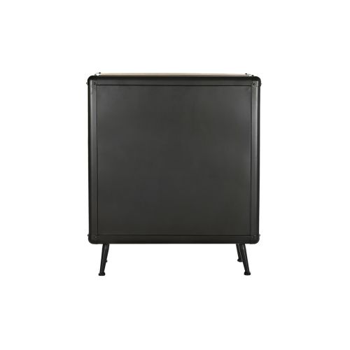 Cajonera DKD Home Decor Abeto Negro Metal Marrón (80 x 40 x 95 cm)