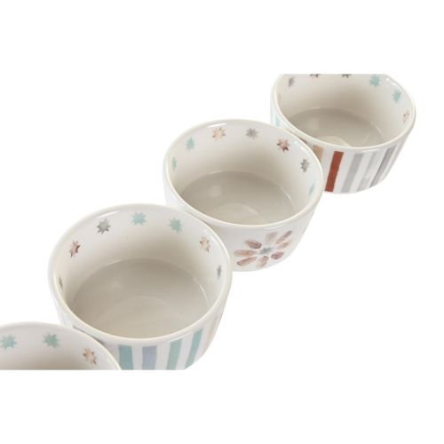 Bandeja de Aperitivos DKD Home Decor 19,7 x 19,7 x 1 cm Multicolor Gres