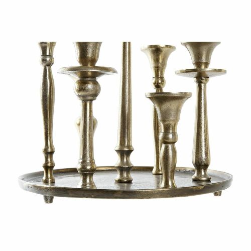 Candelabro DKD Home Decor 29 x 29 x 30 cm Aluminio Moderno (2 Unidades)